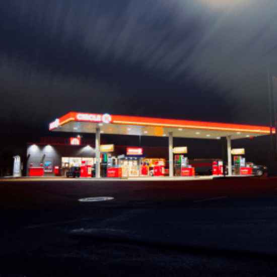 petrol station